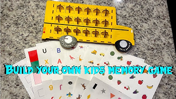 Bus memory game assembly