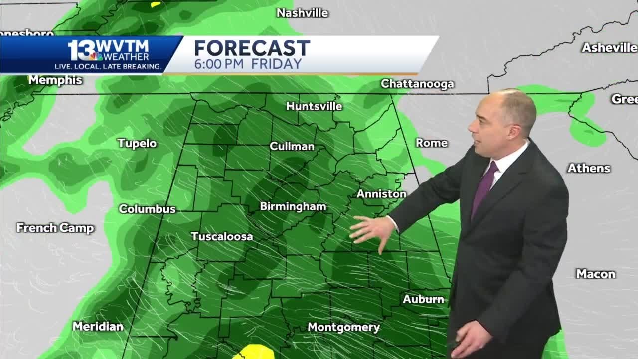 Breezy and warm Thursday, rain likely on Friday - YouTube