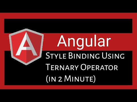 Style Binding In 2 Minute using ternary operator | Angular Training | Learn Code