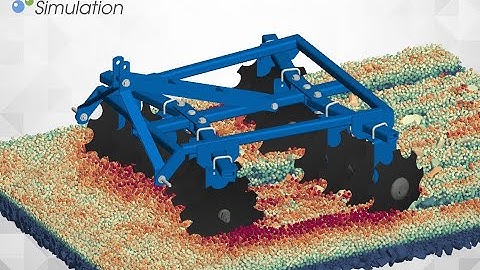 Disc harrow DEM-MBD Simulation of agricultural equipment