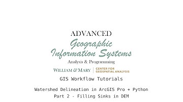 AdvGIS | GIS Workflow Tutorial | Part 2