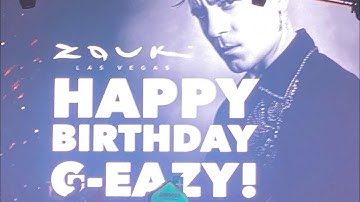 Zouk Las Vegas VIP table/bottle service G Eazy!