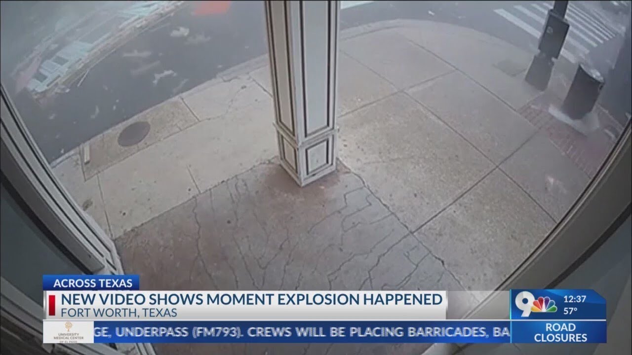 New video shows moments explosion happened in Fort Worth, Texas