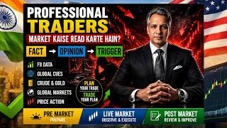 Professional Traders Market Kaise Read Karte Hain? | FII Data + Global Cues + Price Action Complete
