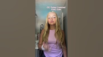 Cute in ASL 💕 (Not a Teacher) #americansignlanguage #signlanguage #asl #cute #learninglanguages