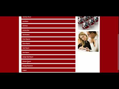 Examination Seating Arrangement System | PHP and MySQL Project Source Code | PHP MySQL CRUD Project