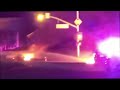 Big rig drives off the 215 Freeway, crashes and burns
