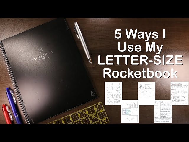 5 Ways I Use My LETTER-SIZE Rocketbook Notebooks 