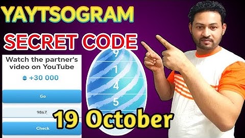 YAYTSOGRAM EGG BREAK SECRET CODE ♥️ Watch the partner