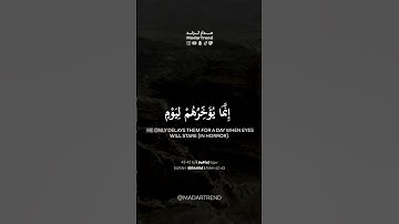سورة إبراهيم - ولاتحسبن الله غافلا عما يعمل الظالمون - القارئ عبدالله الموسى - مدار ترند MadarTrend