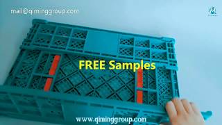 Foldable Plastic Turnover Box Crates Collapsible Crate