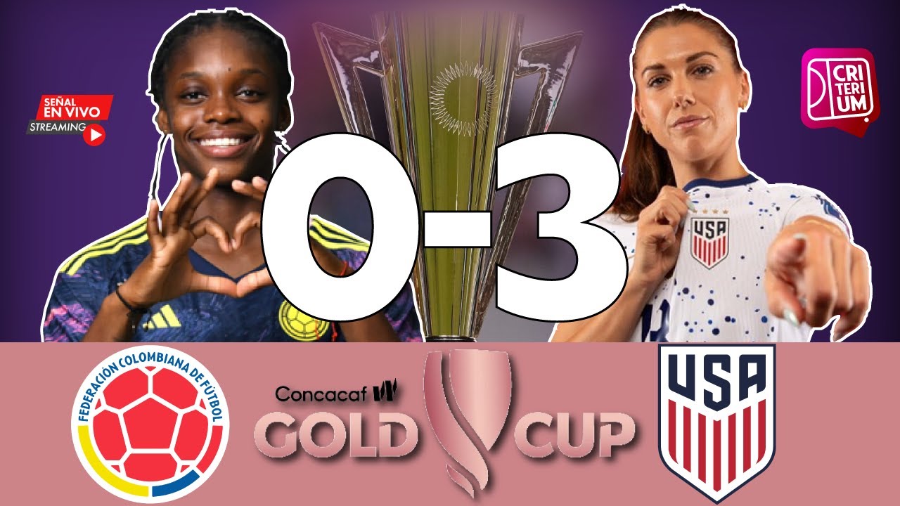 🔴EN VIVO Fútbol Femenino ESTADOS UNIDOS VS COLOMBIA COPA ORO W