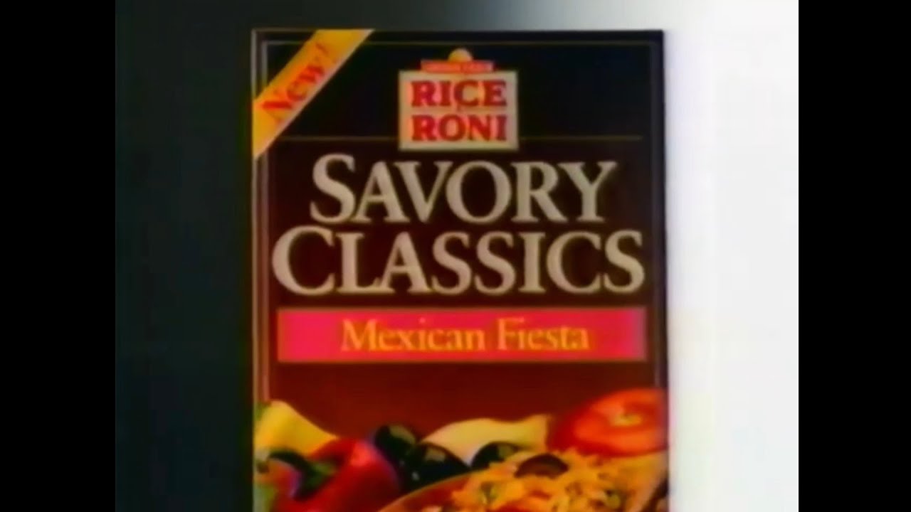 Vintage Rice A Roni Label 1988 Rice-A-Roni Savory Classics Commercial - YouTube