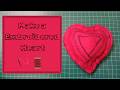 Making a embroidered heart for valentines day