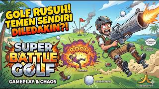 MAIN GOLF TAPI KOK PERANG?! 💣 - Super Battle Golf Gameplay screenshot 3
