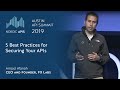 5 Best Practices for Securing Your APIs