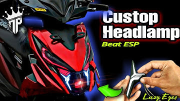 modifikasi lampu beat esp / beat street