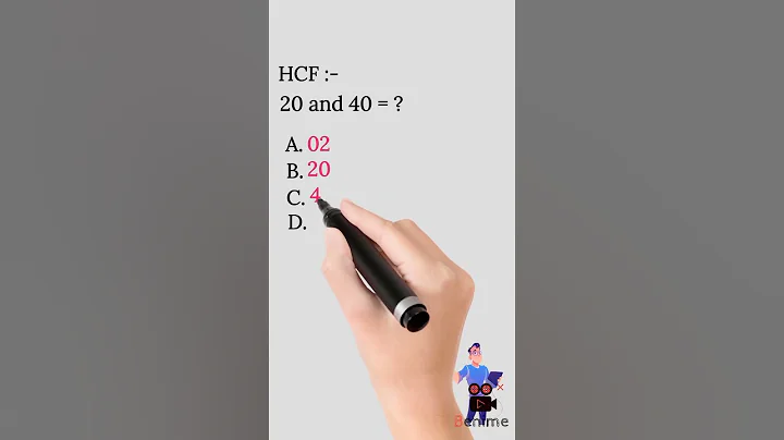 HCF of 20 and 40 #shorts