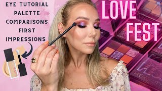 HUDA BEAUTY LOVEFEST OBSESSIONS  PALETTE & FAUXFILTER CONCEALER REVIEW, TUTORIAL, PALETTE COMPARISON screenshot 2
