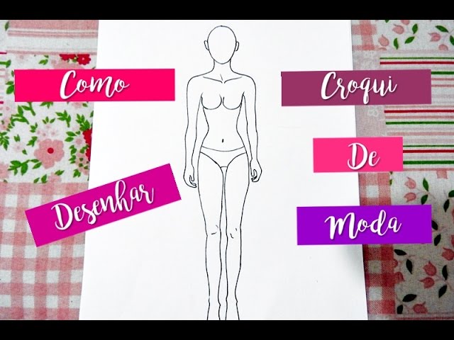 Corpo de boneca de papel de moda