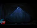 Night Camping In A Forest Ambience - Wind Rain Thunder ASMR