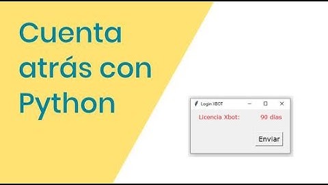 Cuenta atrás con python