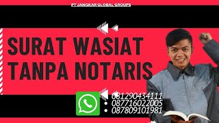 Surat Wasiat Tanpa Notaris