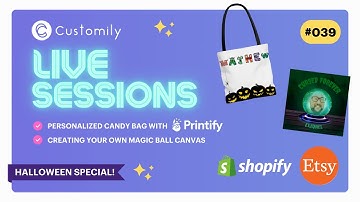 Customily Live Sessions 039 - Printify Product + Your Own Product using Face-Cut tools! (CutOut.Pro)