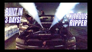 George's Blown Up Burnout Truck RODney Is Back Together W\/ NITROUS! How Will It Do?