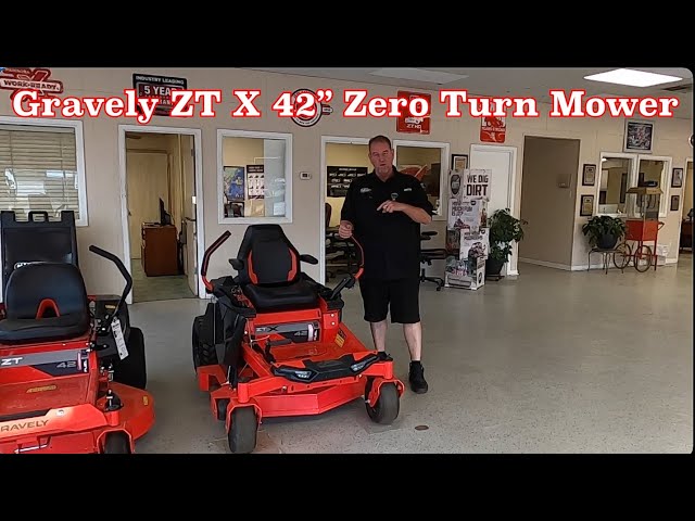 Gravely 918008 ZT X 42 Residential Zero Turn Lawn Mower - YouTube