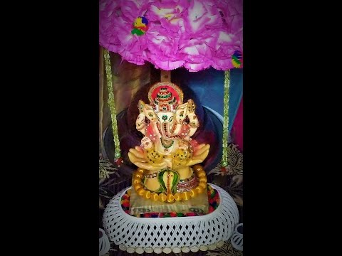 Ganesh puja decoration.. @uniquecraftideas1581