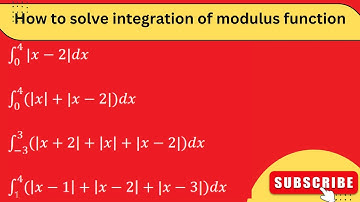 How to solve integration of modulus function #integration #nda2024