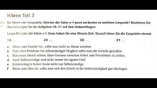 Deutschtest für den Beruf B2, Test 1 Hören 2