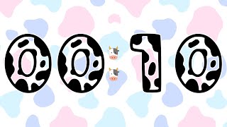 10 Second Pastel Cow Themed Timer