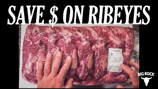 How to Cut Your Own Ribeye Steaks and Save Money on Steak | Save $ on Ribeyes