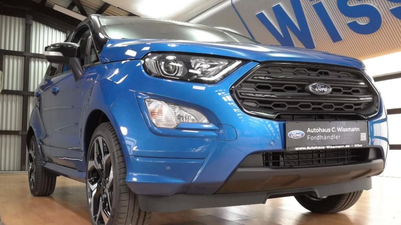 Ford Ecosport St Line Erk1lb Dynamic Blue Autohaus Wissmann Youtube