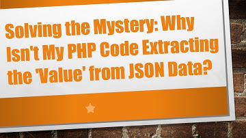 Solving the Mystery: Why Isn
