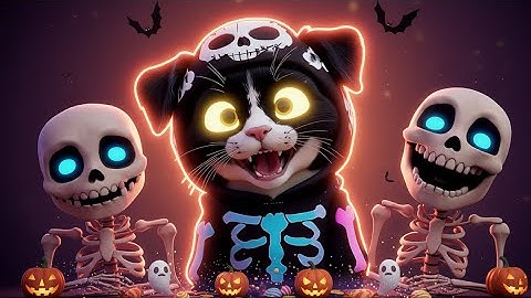 Happy Halloween Songs for Kids 🎃 SPOOKY SKELETON dance 🎃 123 zombie poof compilation