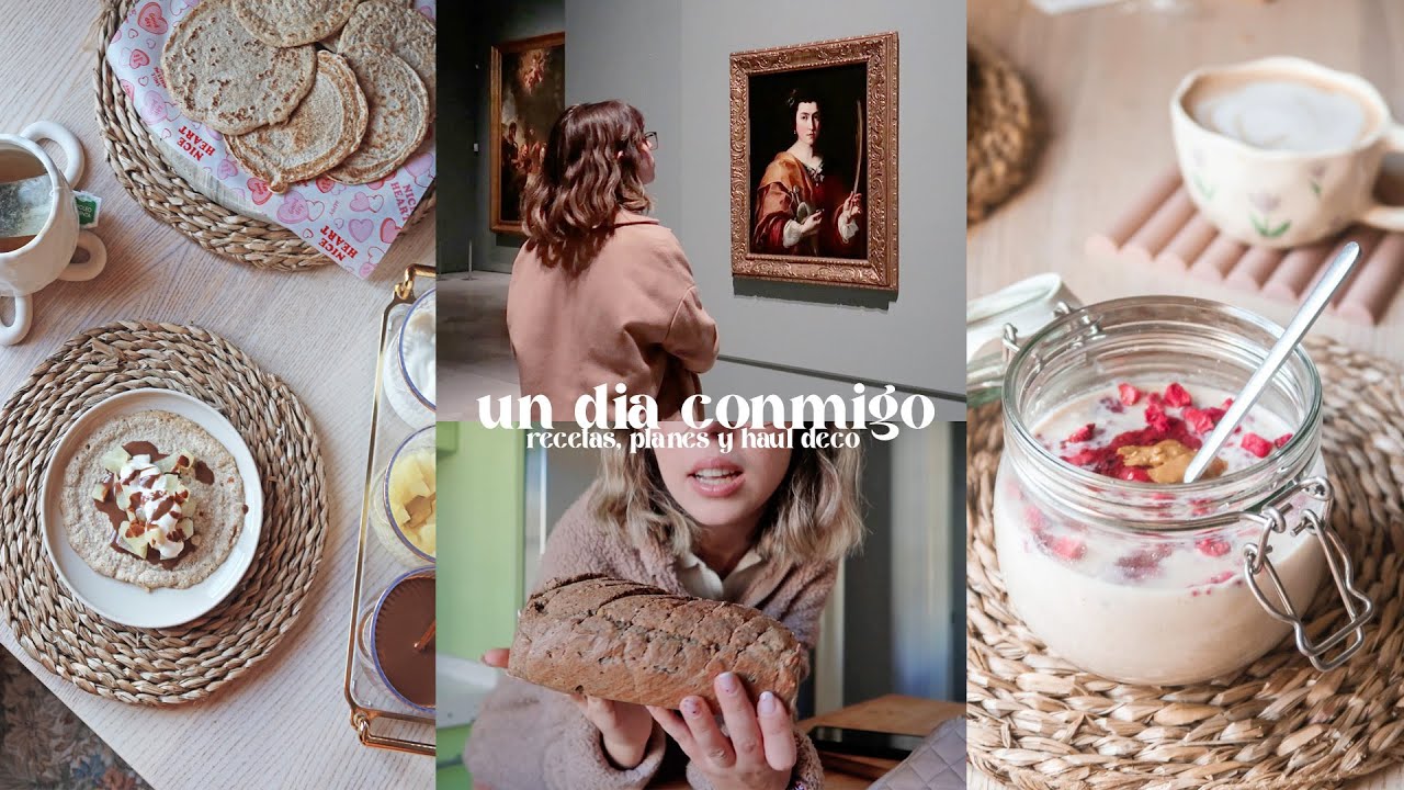 un día conmigo l cita en el museo, pan sin gluten en casa, tacos dulces y haul deco + cocina de Temu