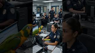 Parrot Wins This Round 🦜💀 #funnyparrot #parrotsoftiktok #parrot #parrots #cops