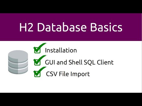 H2 Database Basics