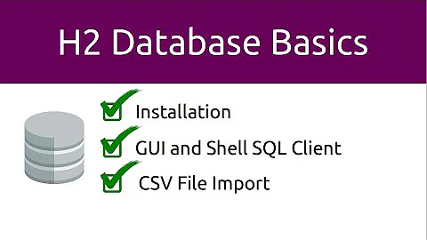 H2 Database Basics