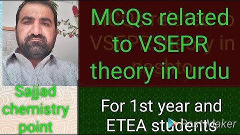 MCQs related to VSEPR theory