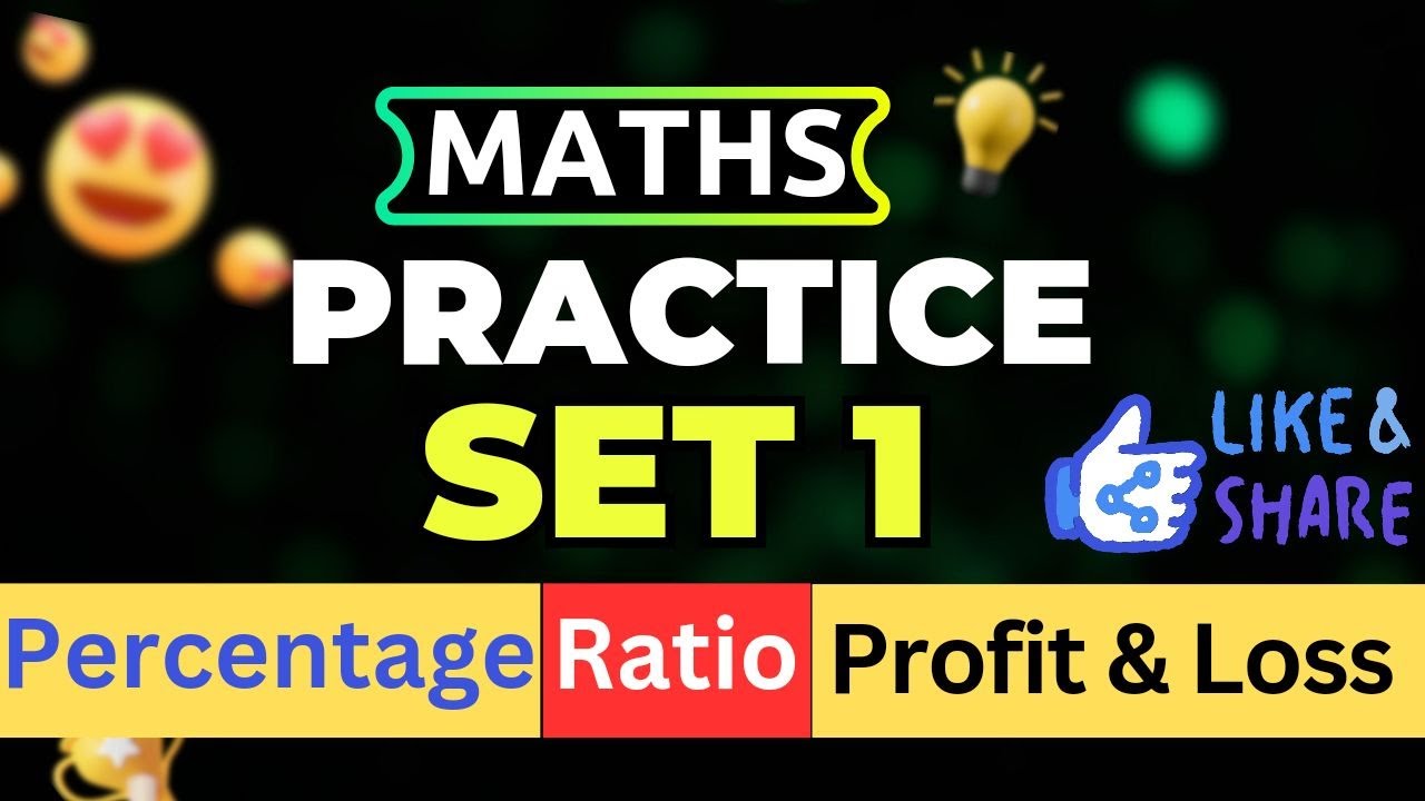 Maths Practice Set 1 (Chapter-wise) for all Government Competitive ...