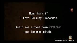 I love Beijing Tiananmen Reverse Sad Satan version