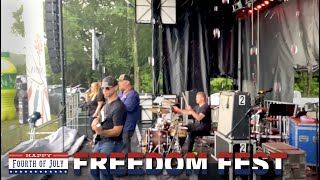 July 4th Freedom Fest: Stageline SL260 Mobile Stage & Rain