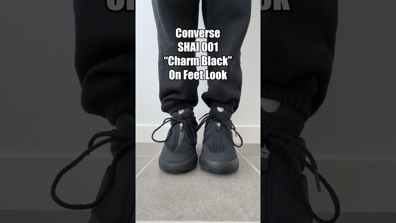 Converse SHAI 001 "Charm Black" On Feet Look 