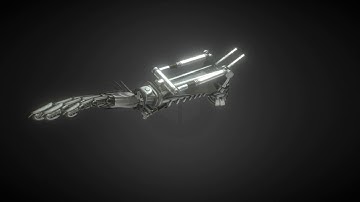 Rigged Robot Arm with Animation Test - Perspective 3