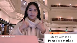 study with me at state library! w/ lofi music | Pomodoro 50 min study x 10 min break
