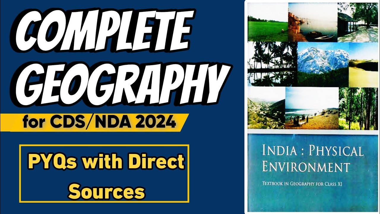 Complete Geography for CDS 2024 exam | PYQs | CDS Geography - YouTube